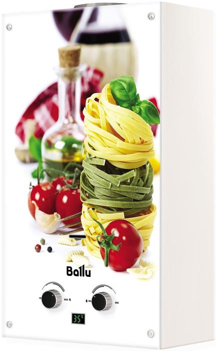 Газовый проточный водонагреватель Ballu GWH 10 Fiery Glass Pasta в Москве