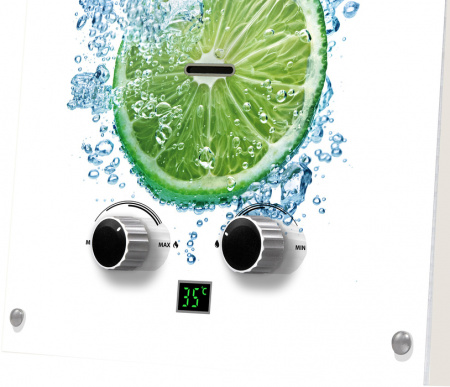 Газовый проточный водонагреватель Ballu GWH 10 Fiery Glass Lime в Москве