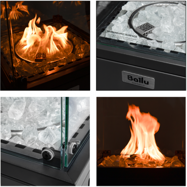 Газовый уличный обогреватель мощностью 13-14 кВт Ballu BOGH-14G в Москве