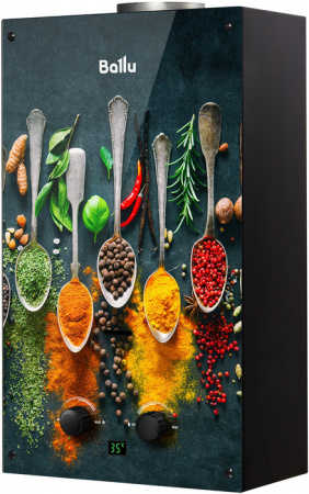 Газовый проточный водонагреватель Ballu GWH 10 Fiery Glass Curry в Москве