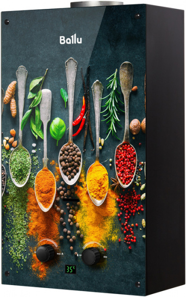 Газовый проточный водонагреватель Ballu GWH 10 Fiery Glass Curry в Москве