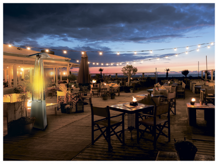 Газовый уличный обогреватель мощностью 13-14 кВт Ballu BOGH-15 в Москве