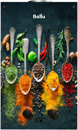 Газовый проточный водонагреватель Ballu GWH 10 Fiery Glass Curry в Москве