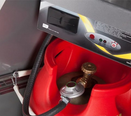 Газовый уличный обогреватель мощностью 13-14 кВт Ballu BOGH-18 в Москве